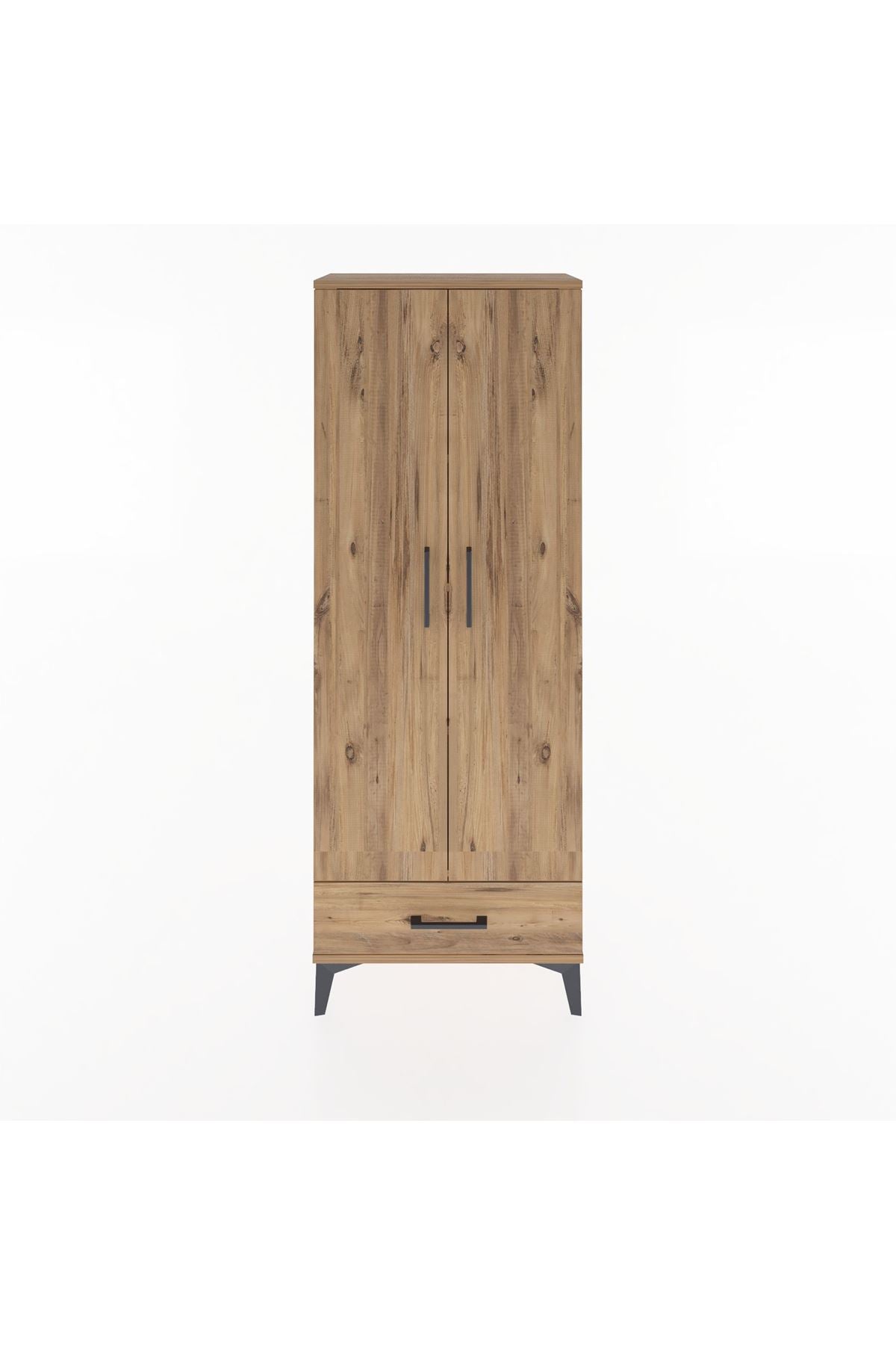 Arges Dolap 4 Raflı Tek Çekmeceli 2 Kapaklı 60x30x163 - S20M117V9A