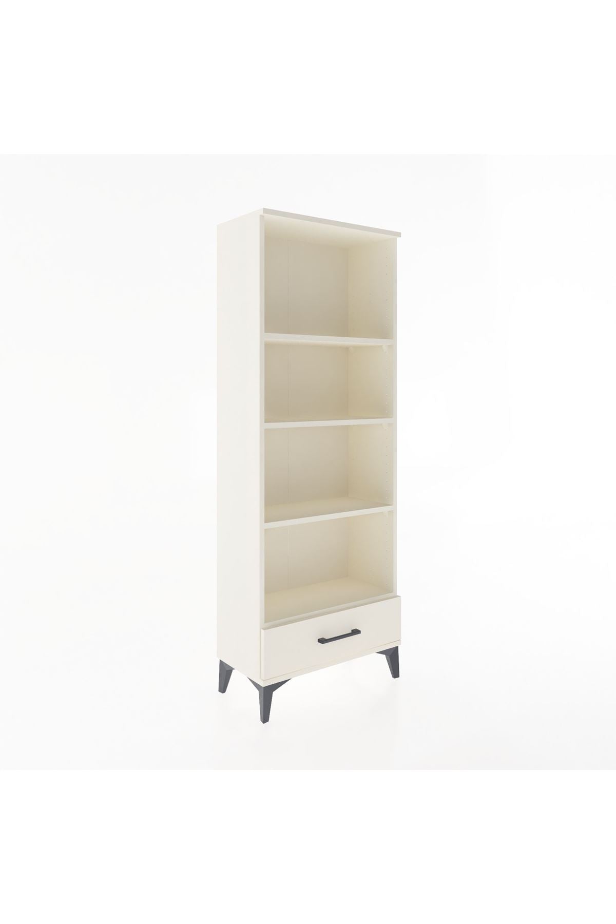 Arges Dolap 4 Raflı Tek Çekmeceli 60x30x163 - S20M118V1A