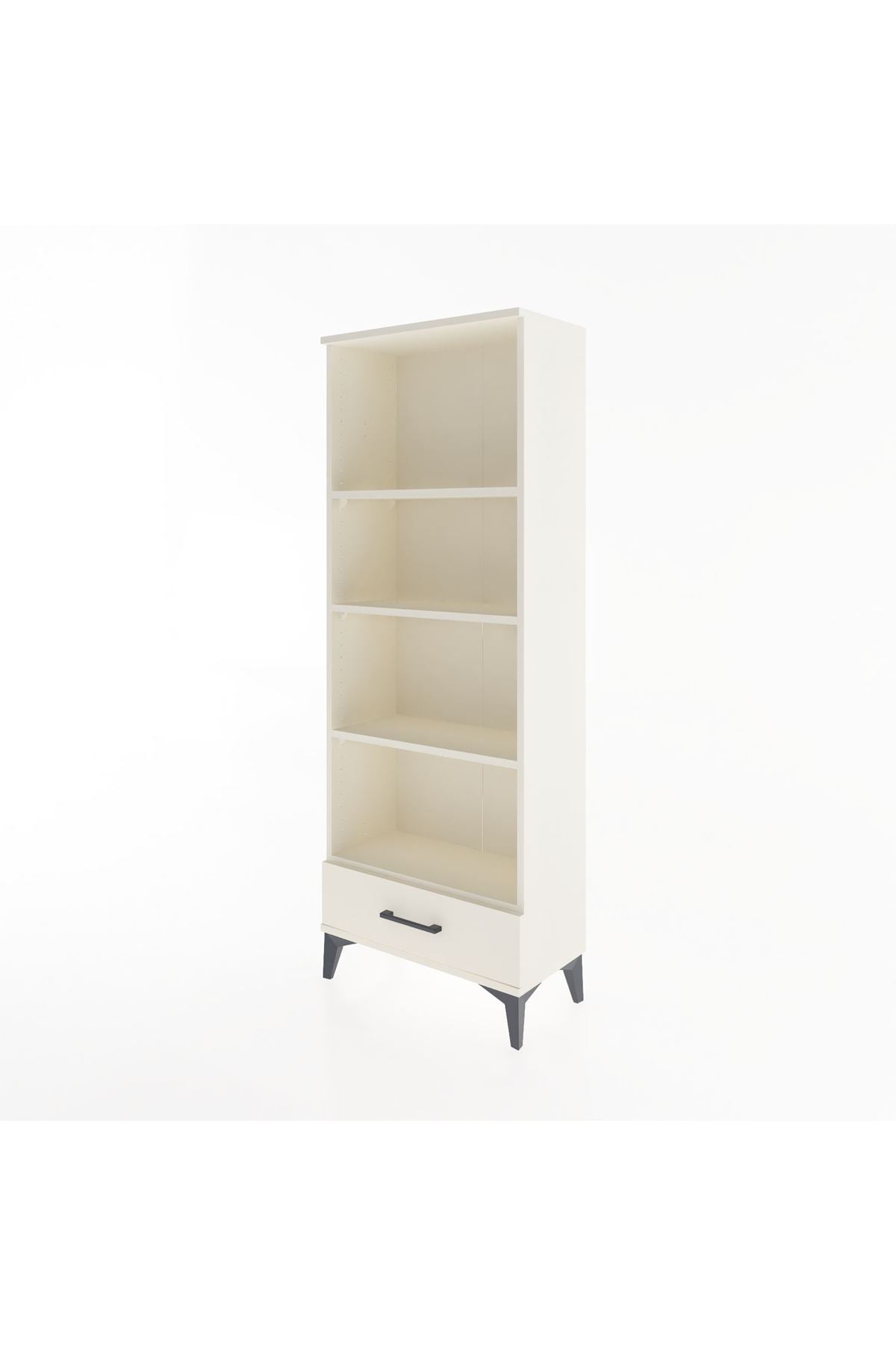 Arges Dolap 4 Raflı Tek Çekmeceli 60x30x163 - S20M118V1A