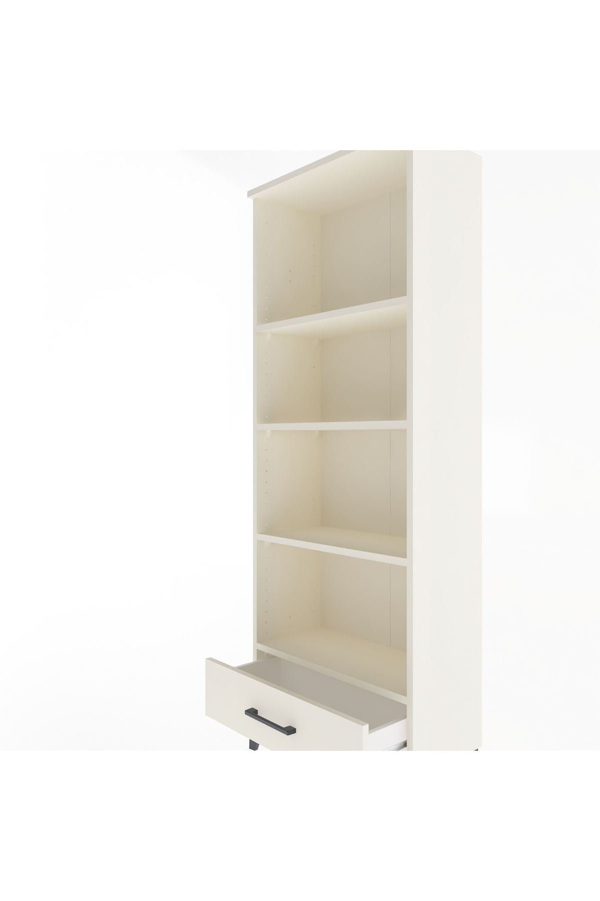 Arges Dolap 4 Raflı Tek Çekmeceli 60x30x163 - S20M118V1A