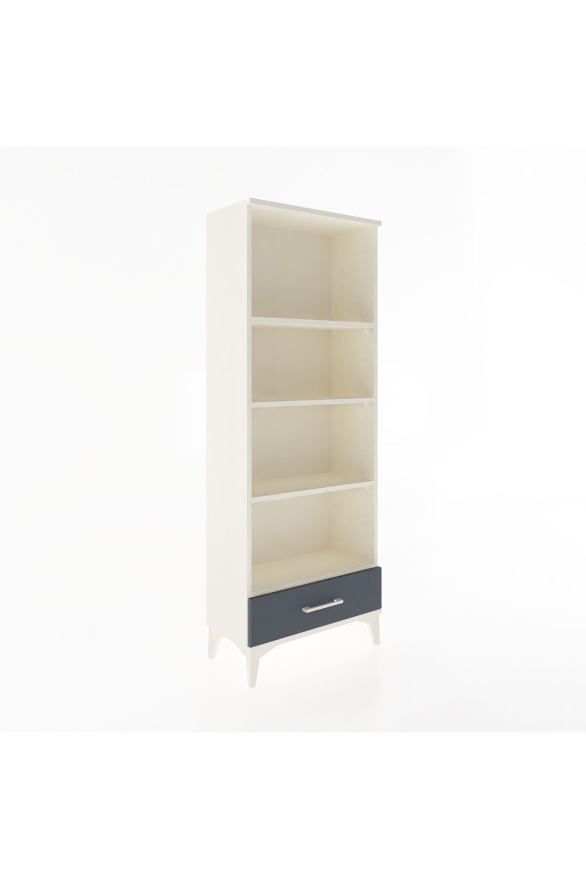 Arges Dolap 4 Raflı Tek Çekmeceli 60x30x163 - S20M118V2A