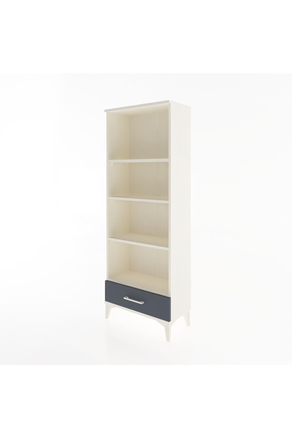 Arges Dolap 4 Raflı Tek Çekmeceli 60x30x163 - S20M118V2A