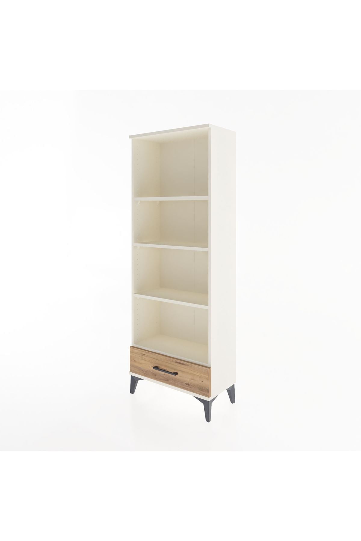 Arges Dolap 4 Raflı Tek Çekmeceli 60x30x163 - S20M118V3A