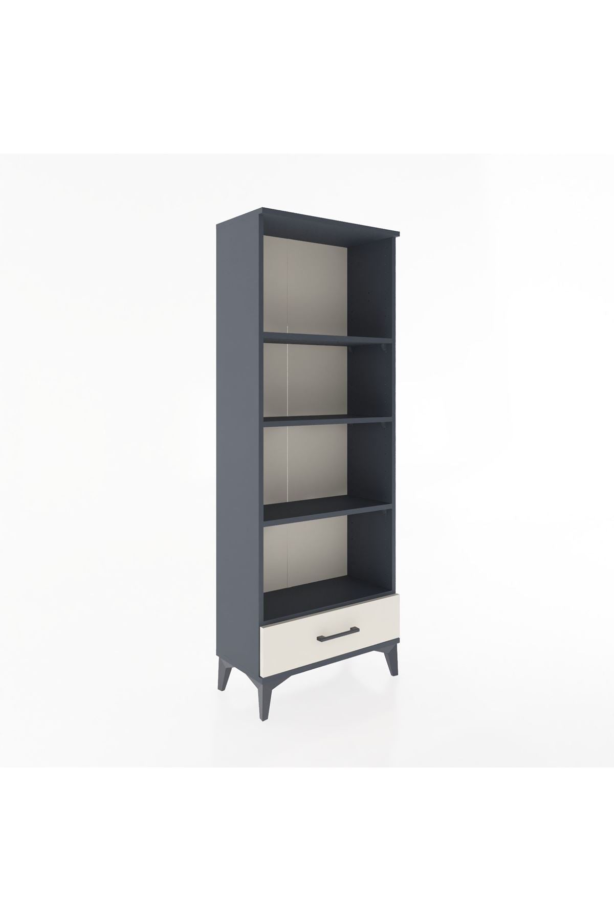 Arges Dolap 4 Raflı Tek Çekmeceli 60x30x163 - S20M118V4A