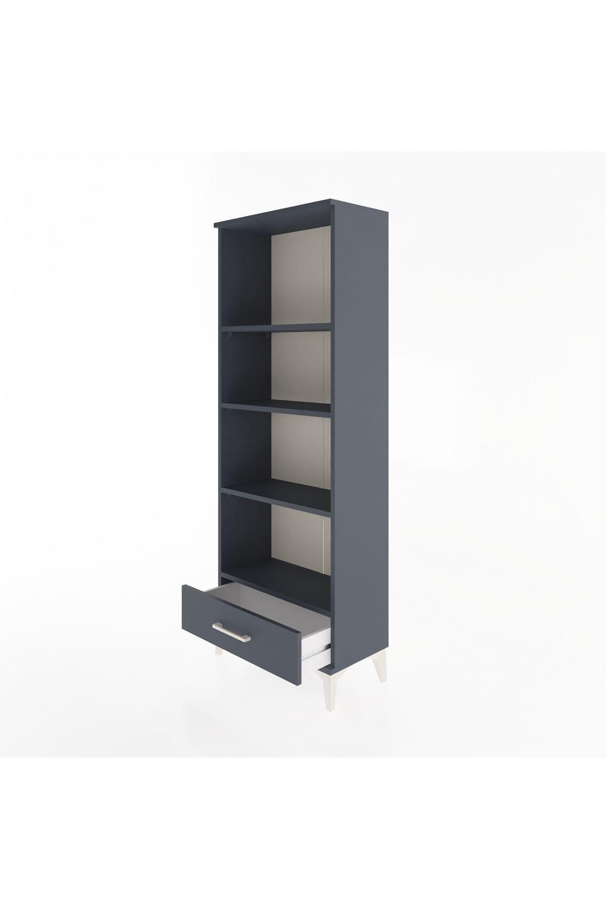 Arges Dolap 4 Raflı Tek Çekmeceli 60x30x163 - S20M118V5A