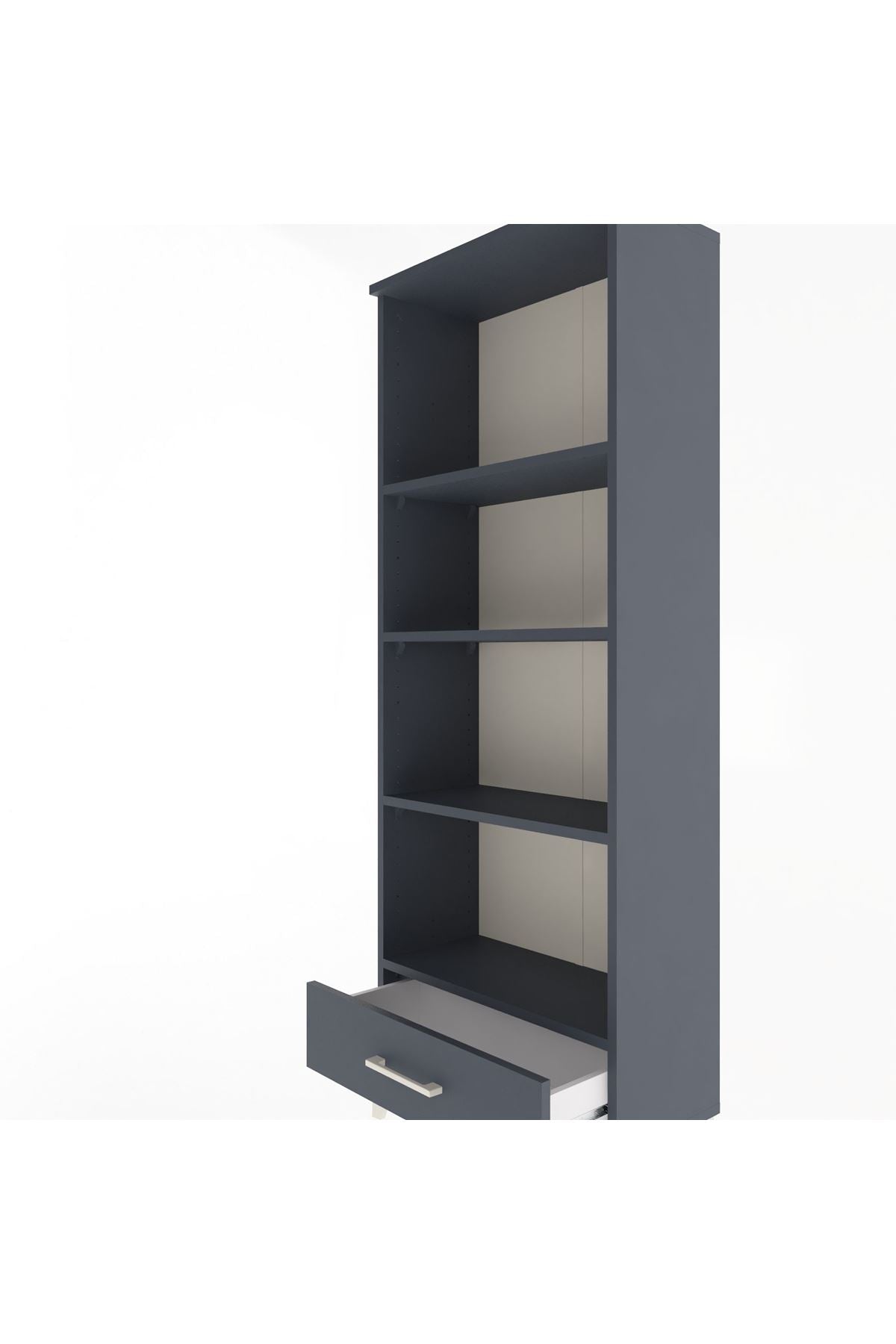 Arges Dolap 4 Raflı Tek Çekmeceli 60x30x163 - S20M118V5A
