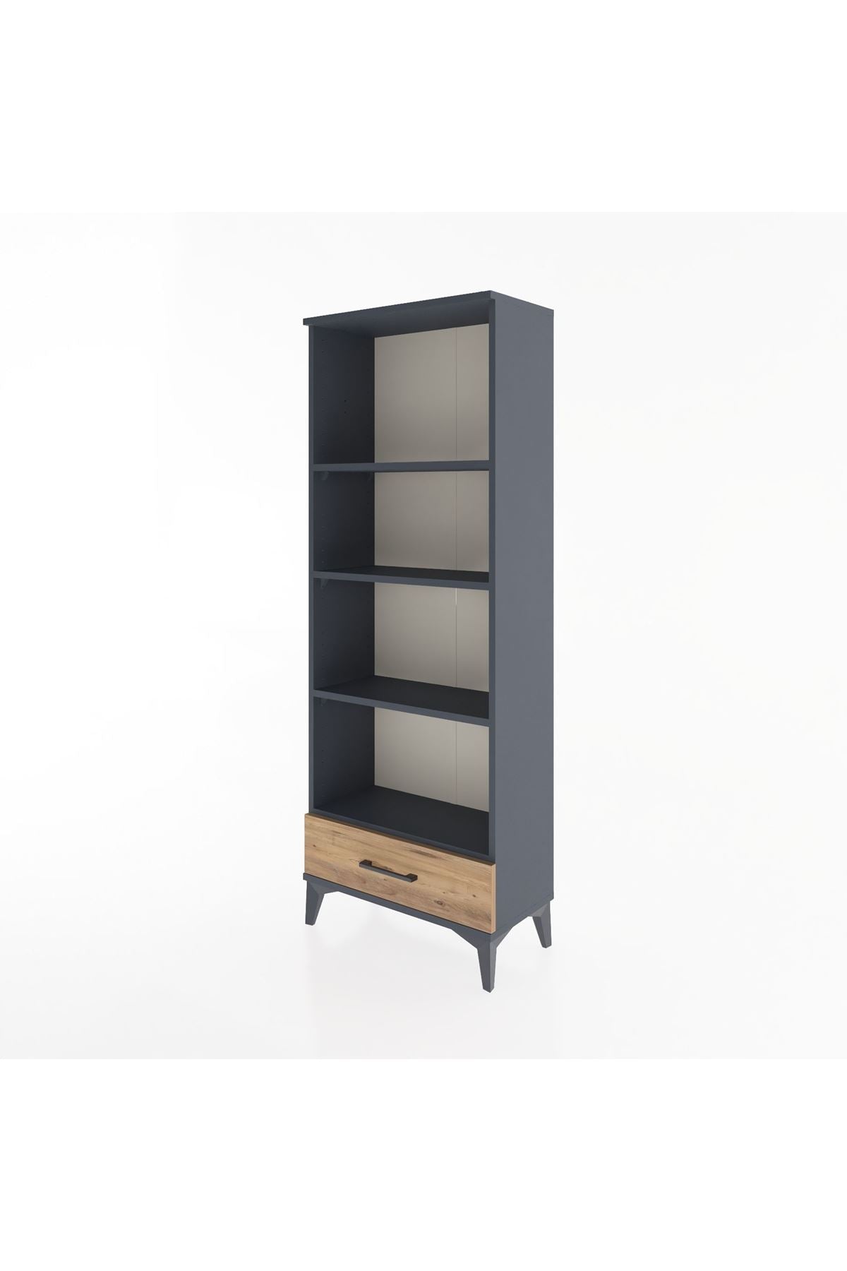 Arges Dolap 4 Raflı Tek Çekmeceli 60x30x163 - S20M118V6A