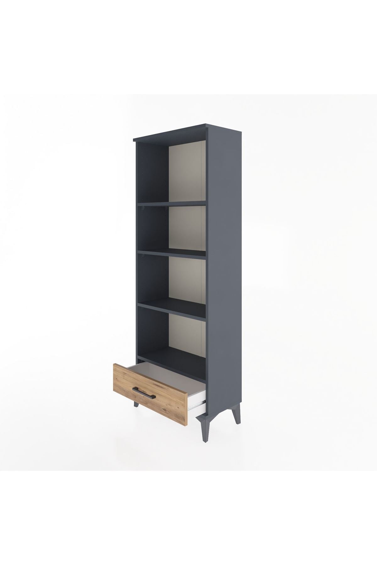 Arges Dolap 4 Raflı Tek Çekmeceli 60x30x163 - S20M118V6A