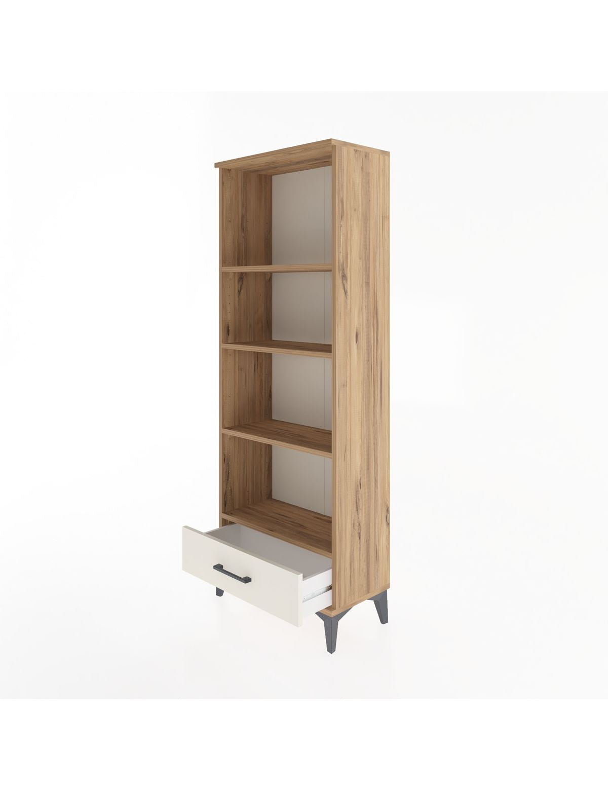 Arges Dolap 4 Raflı Tek Çekmeceli 60x30x163 - S20M118V7A