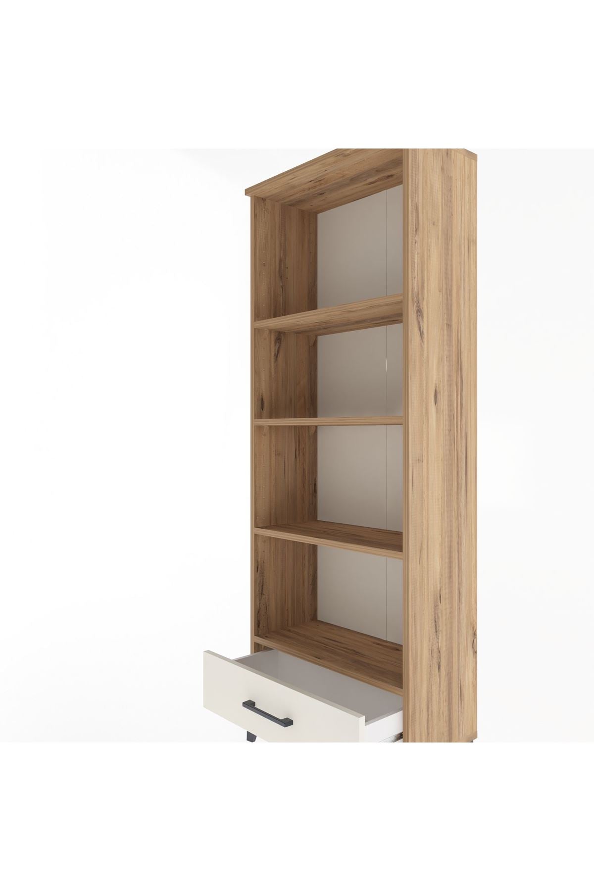 Arges Dolap 4 Raflı Tek Çekmeceli 60x30x163 - S20M118V7A