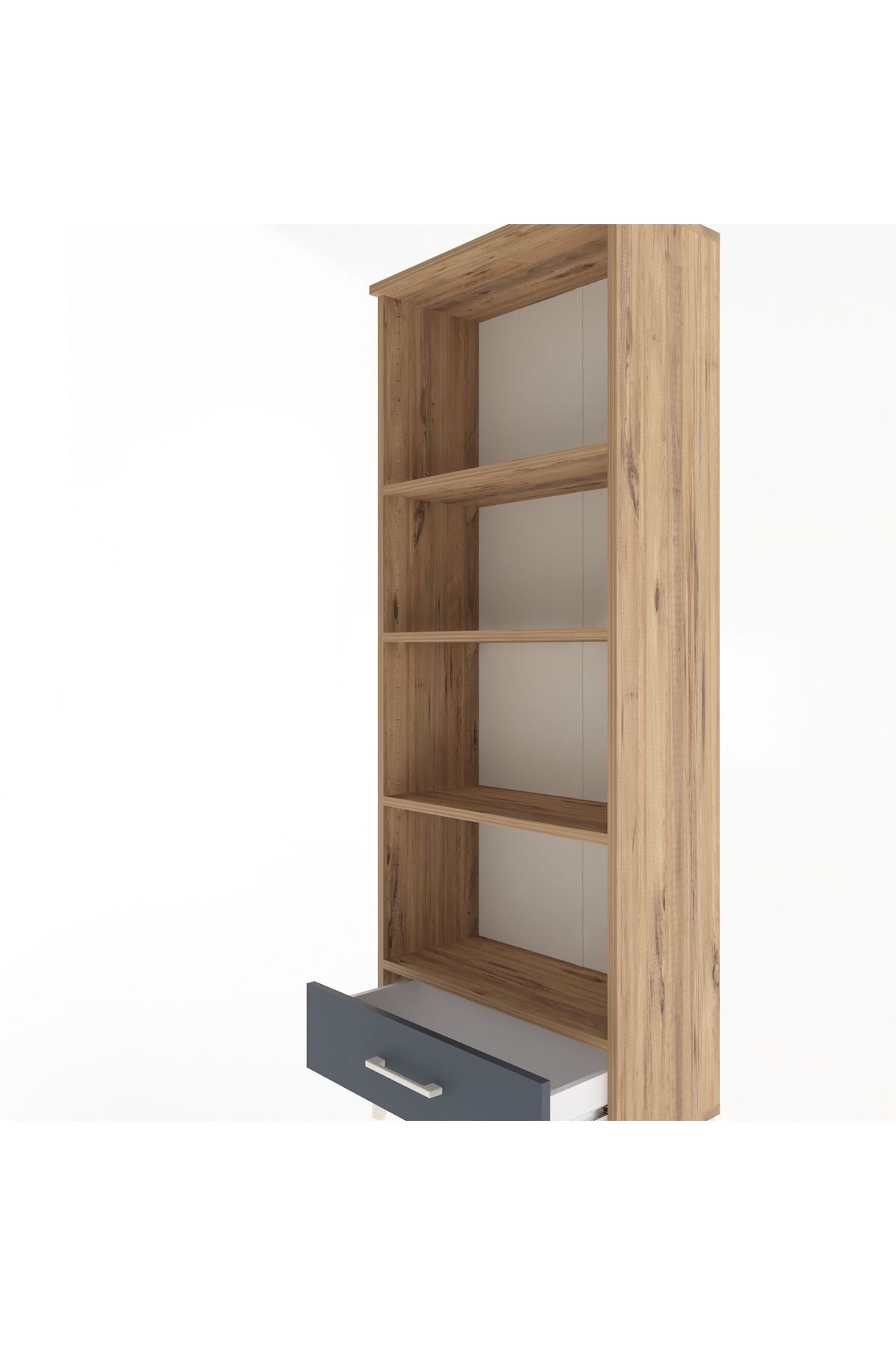 Arges Dolap 4 Raflı Tek Çekmeceli 60x30x163 - S20M118V8A