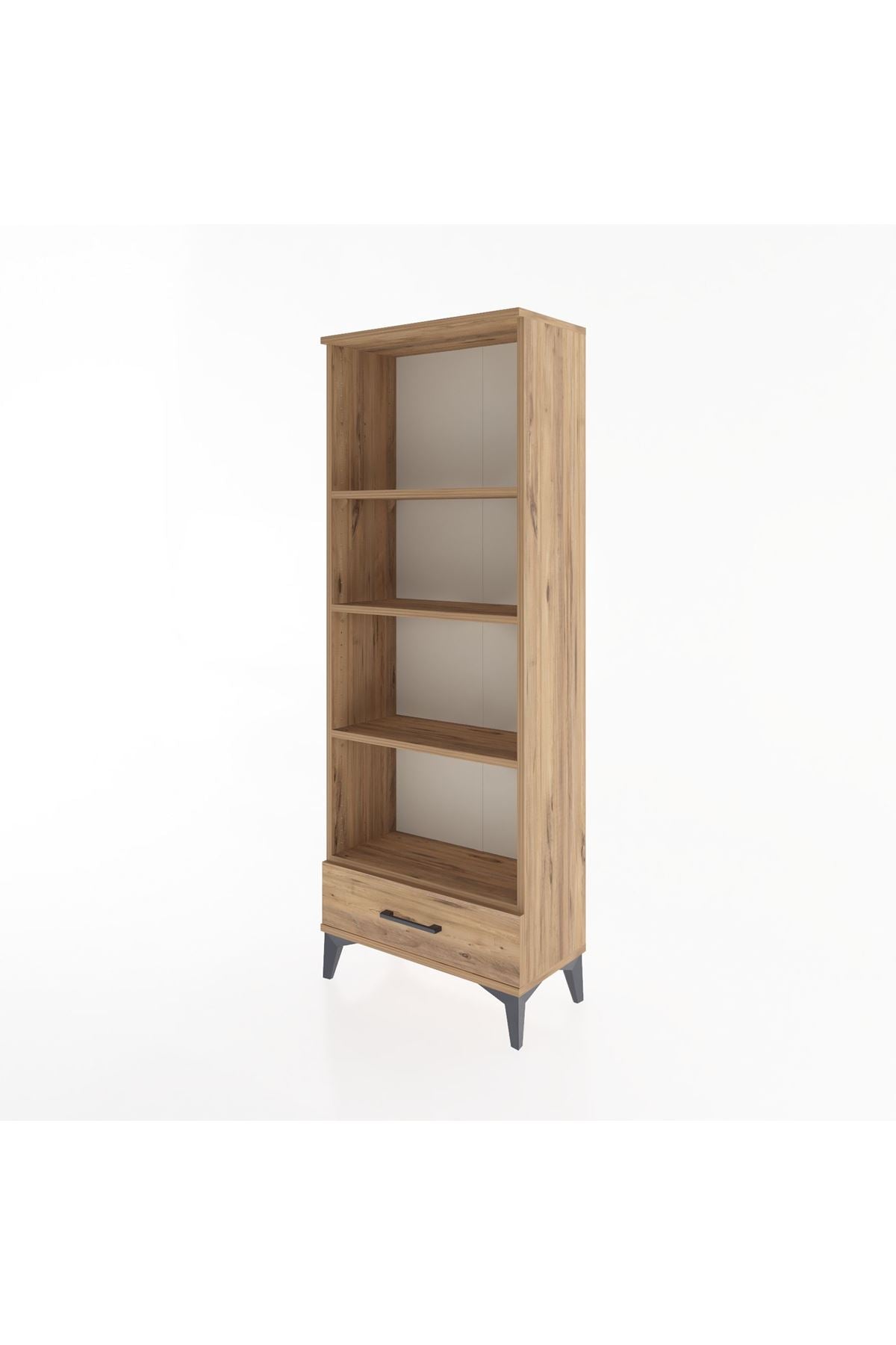 Arges Dolap 4 Raflı Tek Çekmeceli 60x30x163 - S20M118V9A