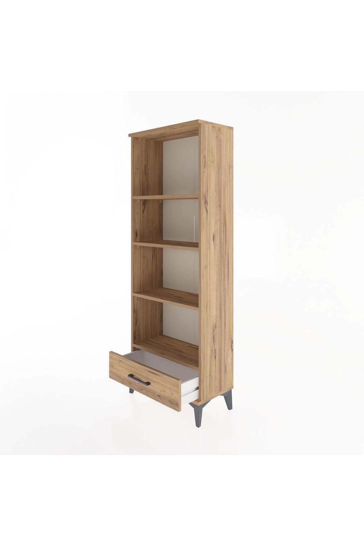 Arges Dolap 4 Raflı Tek Çekmeceli 60x30x163 - S20M118V9A