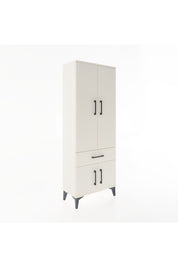 Arges Dolap 3 Raflı Tek Çekmeceli 4 Kapaklı 60x30x163 - S20M119V1A
