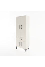 Arges Dolap 3 Raflı Tek Çekmeceli 4 Kapaklı 60x30x163 - S20M119V1A