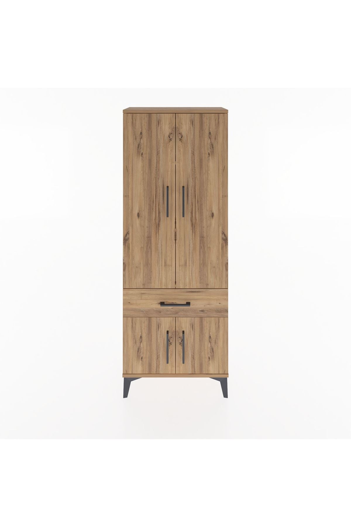 Arges Dolap 3 Raflı Tek Çekmeceli 4 Kapaklı 60x30x163 - S20M119V9A