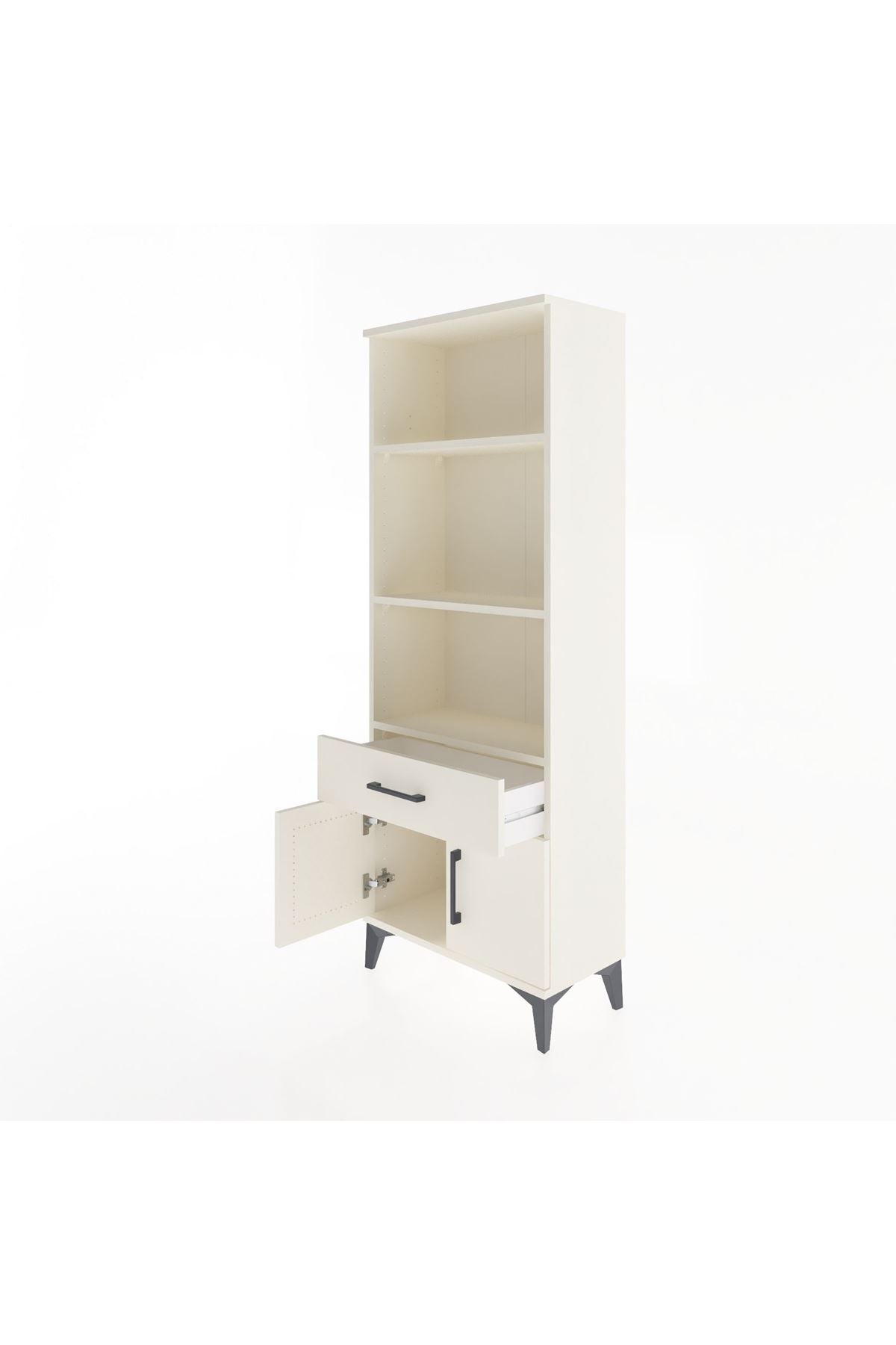 Arges Dolap 3 Raflı Tek Çekmeceli 2 Kapaklı 60x30x163 - S20M120V1A