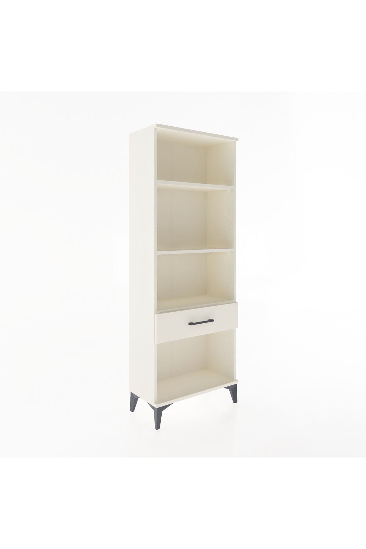 Arges Dolap 3 Raflı Tek Çekmeceli 60x30x163 - S20M122V1A