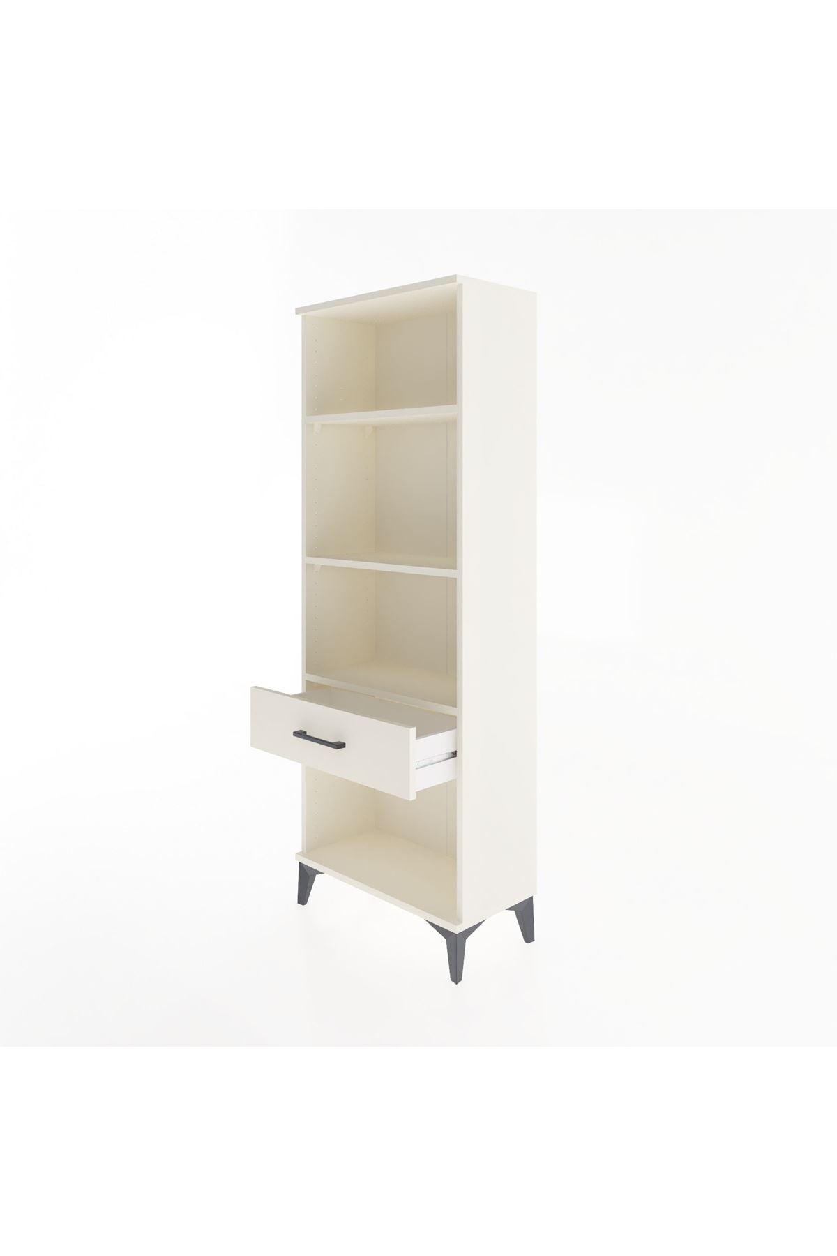 Arges Dolap 3 Raflı Tek Çekmeceli 60x30x163 - S20M122V1A