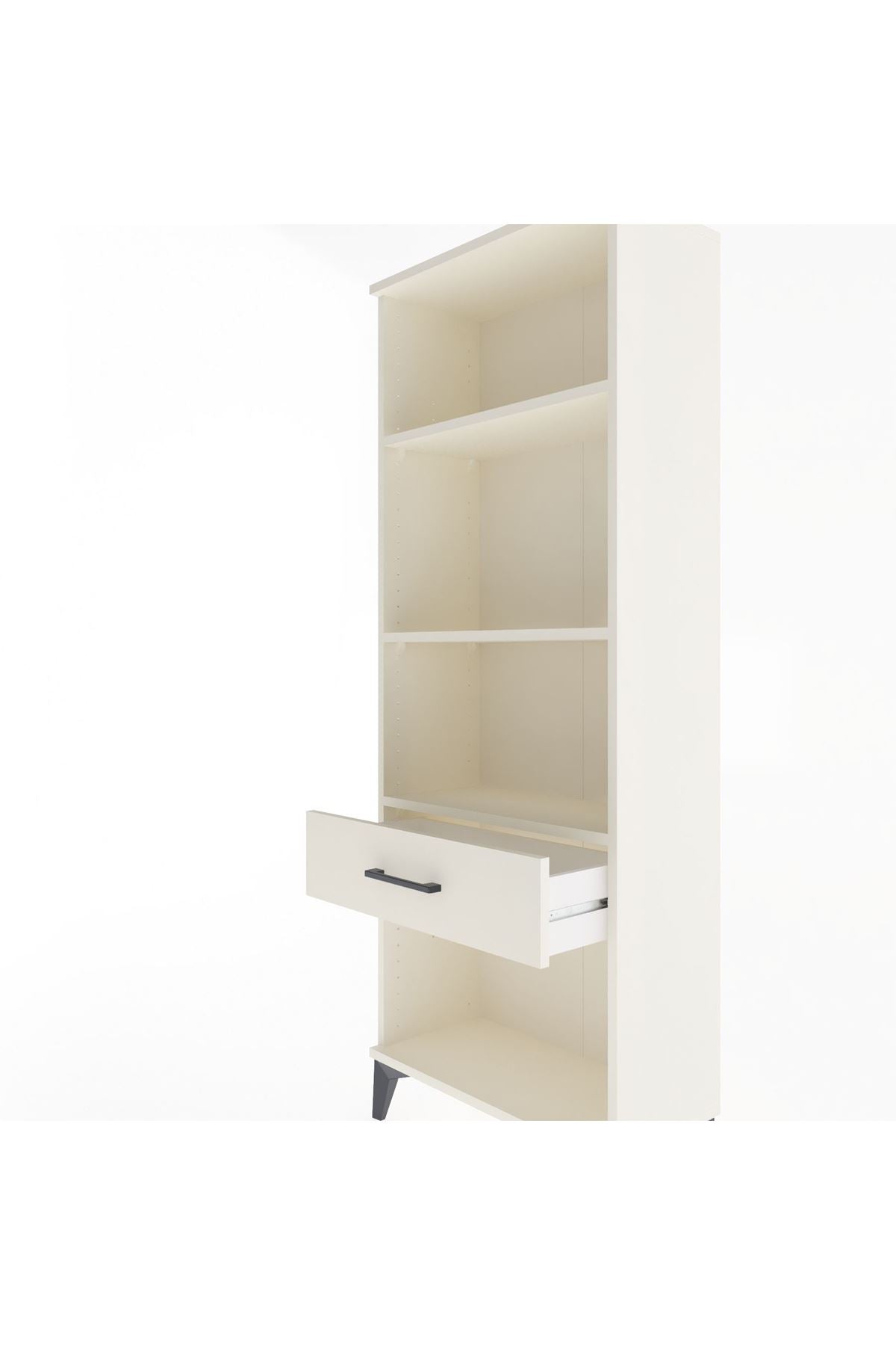 Arges Dolap 3 Raflı Tek Çekmeceli 60x30x163 - S20M122V1A