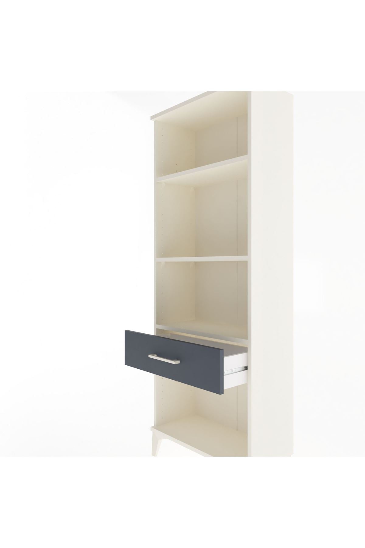 Arges Dolap 3 Raflı Tek Çekmeceli 60x30x163 - S20M122V2A