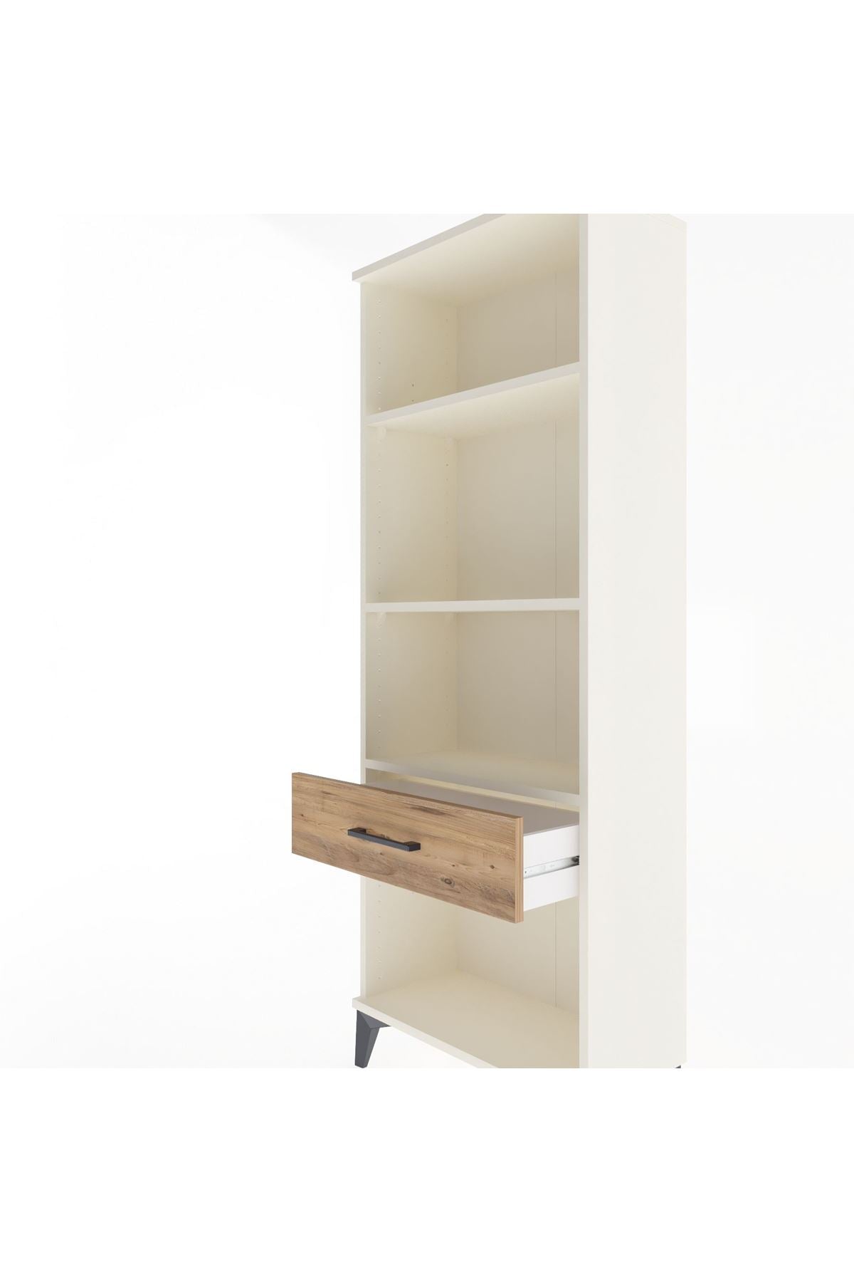 Arges Dolap 3 Raflı Tek Çekmeceli 60x30x163 - S20M122V3A