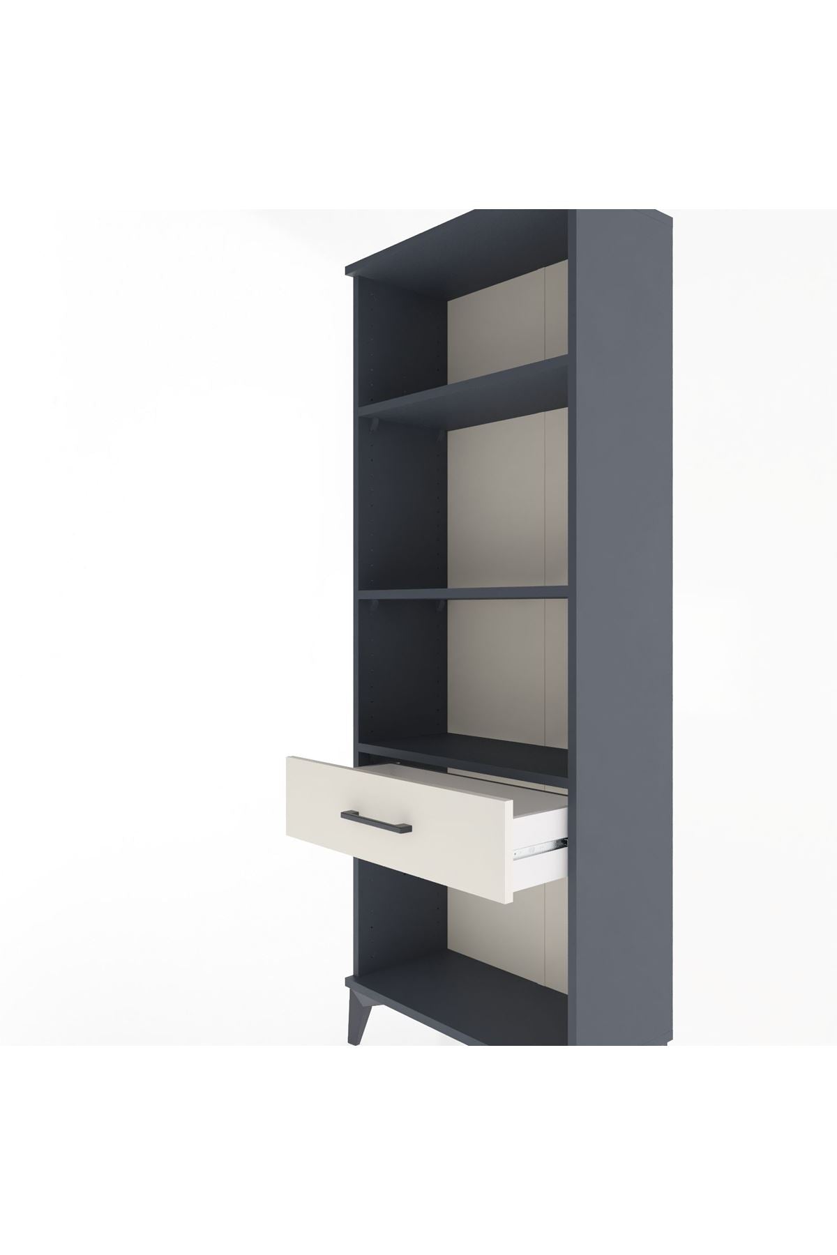 Arges Dolap 3 Raflı Tek Çekmeceli 60x30x163 - S20M122V4A