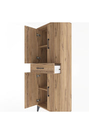Arges Dolap 3 Raflı Tek Çekmeceli 4 Kapaklı 60x30x163 - S20M123V9A