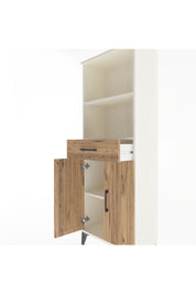 Arges Dolap 3 Raflı Tek Çekmeceli 2 Kapaklı 60x30x163 - S20M124V3A