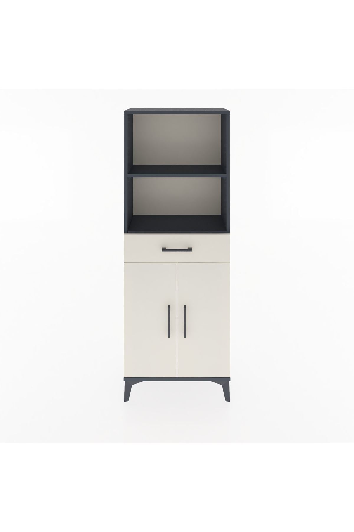 Arges Dolap 3 Raflı Tek Çekmeceli 2 Kapaklı 60x30x163 - S20M124V4A