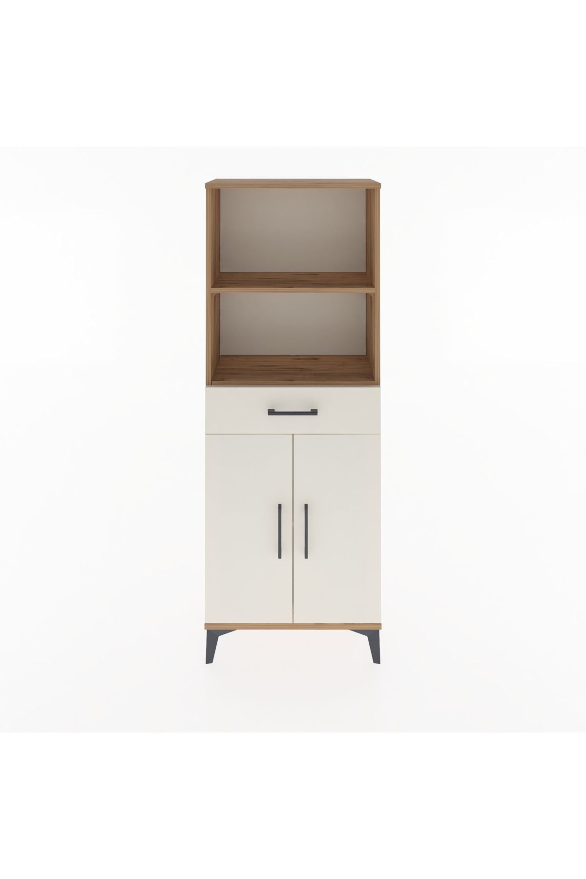 Arges Dolap 3 Raflı Tek Çekmeceli 2 Kapaklı 60x30x163 - S20M124V7A