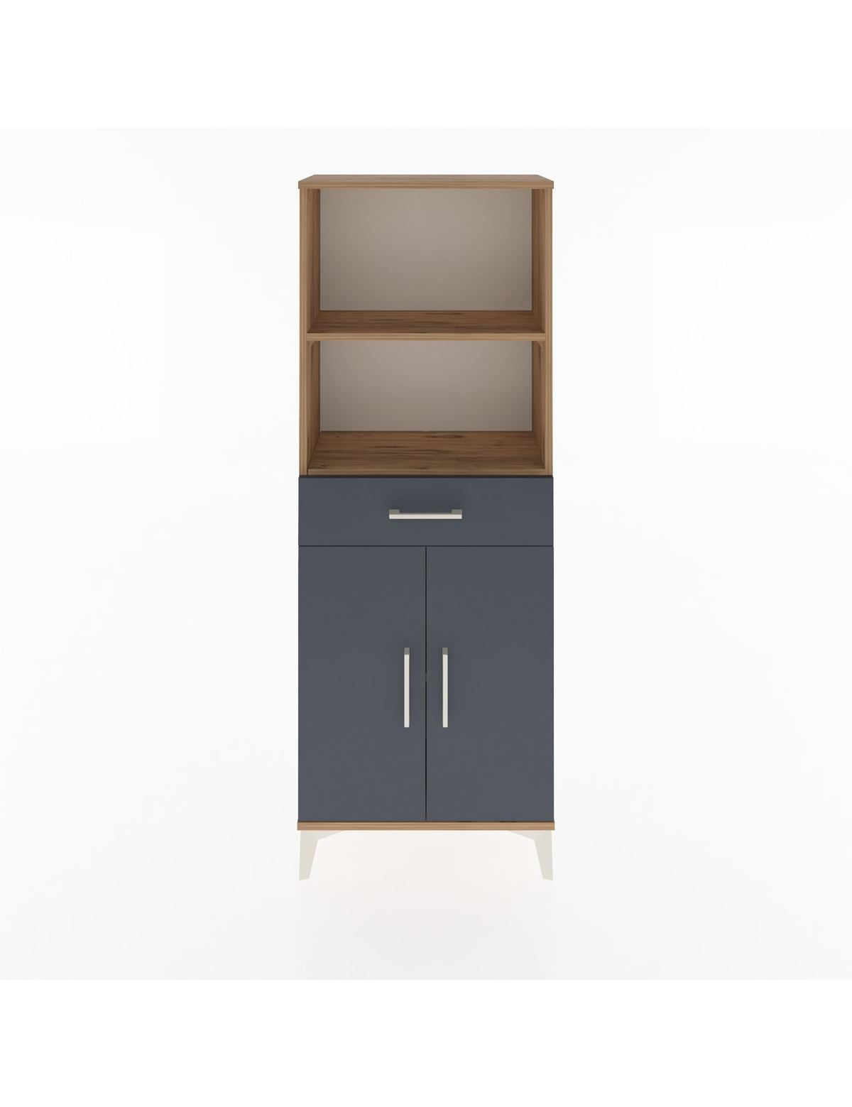 Arges Dolap 3 Raflı Tek Çekmeceli 2 Kapaklı 60x30x163 - S20M124V8A