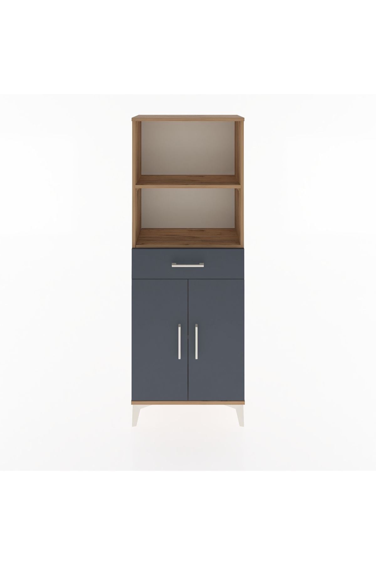 Arges Dolap 3 Raflı Tek Çekmeceli 2 Kapaklı 60x30x163 - S20M124V8A
