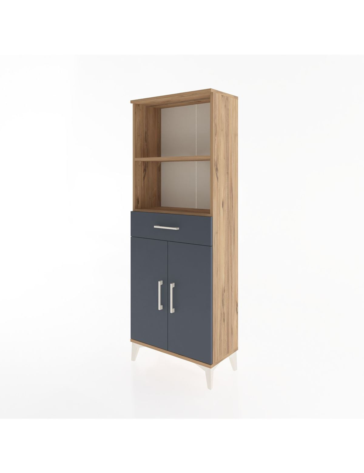 Arges Dolap 3 Raflı Tek Çekmeceli 2 Kapaklı 60x30x163 - S20M124V8A