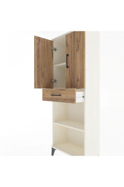 Arges Dolap 3 Raflı Tek Çekmeceli 2 Kapaklı 60x30x163 - S20M125V3A