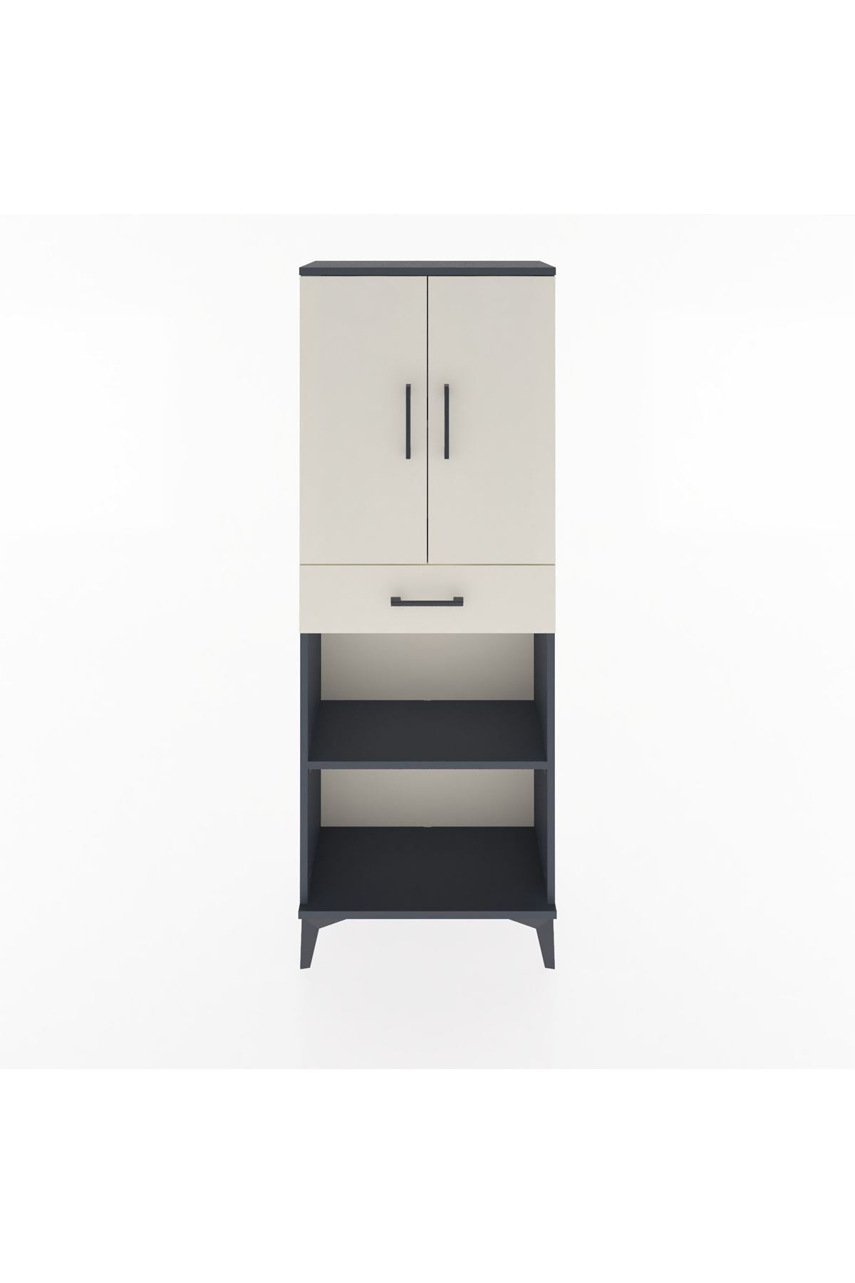 Arges Dolap 3 Raflı Tek Çekmeceli 2 Kapaklı 60x30x163 - S20M125V4A