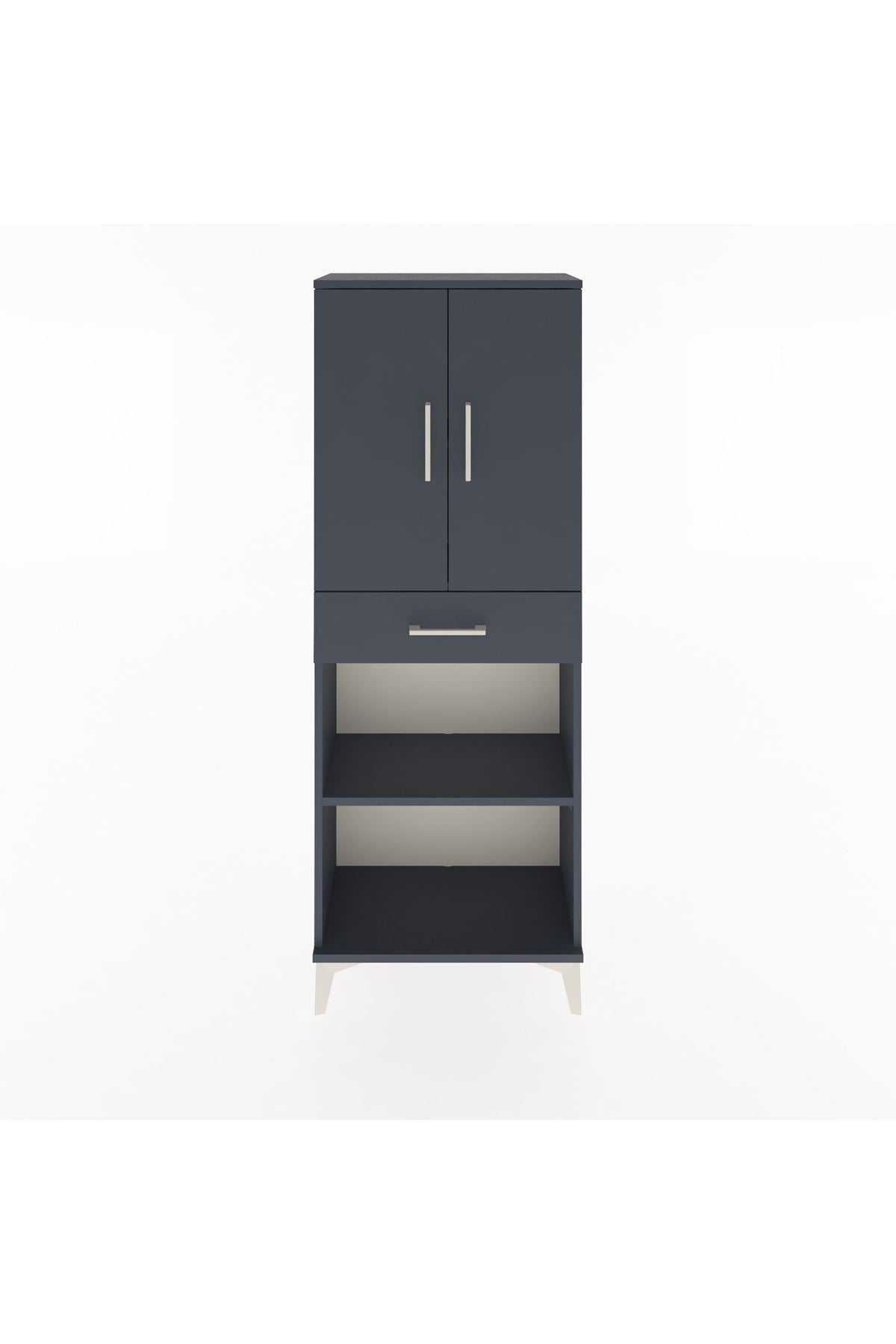 Arges Dolap 3 Raflı Tek Çekmeceli 2 Kapaklı 60x30x163 - S20M125V5A