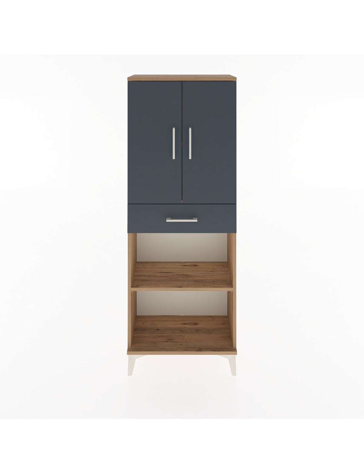 Arges Dolap 3 Raflı Tek Çekmeceli 2 Kapaklı 60x30x163 - S20M125V8A