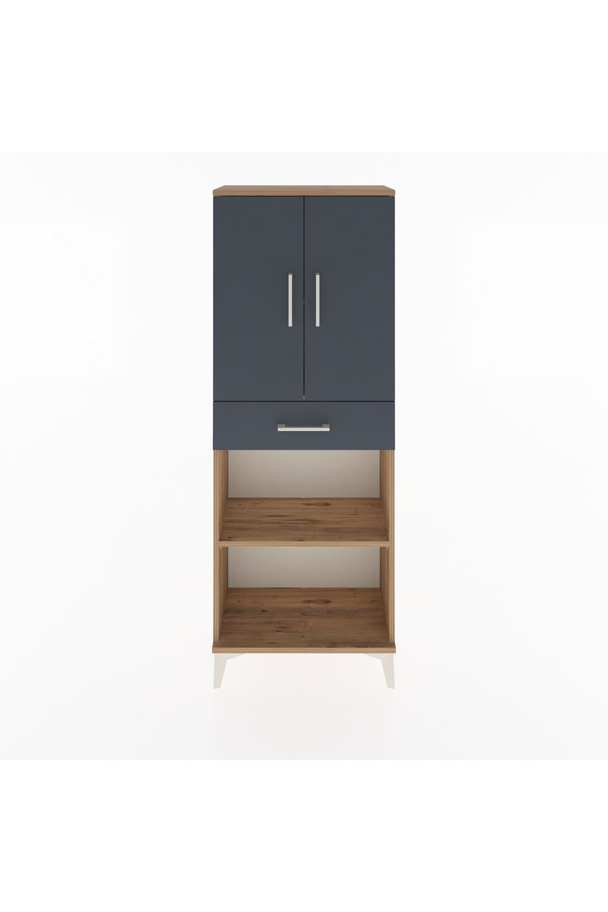 Arges Dolap 3 Raflı Tek Çekmeceli 2 Kapaklı 60x30x163 - S20M125V8A