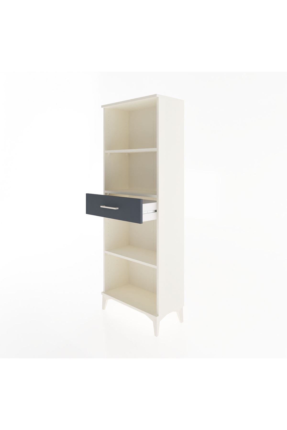 Arges Dolap 3 Raflı Tek Çekmeceli 60x30x163 - S20M126V2A