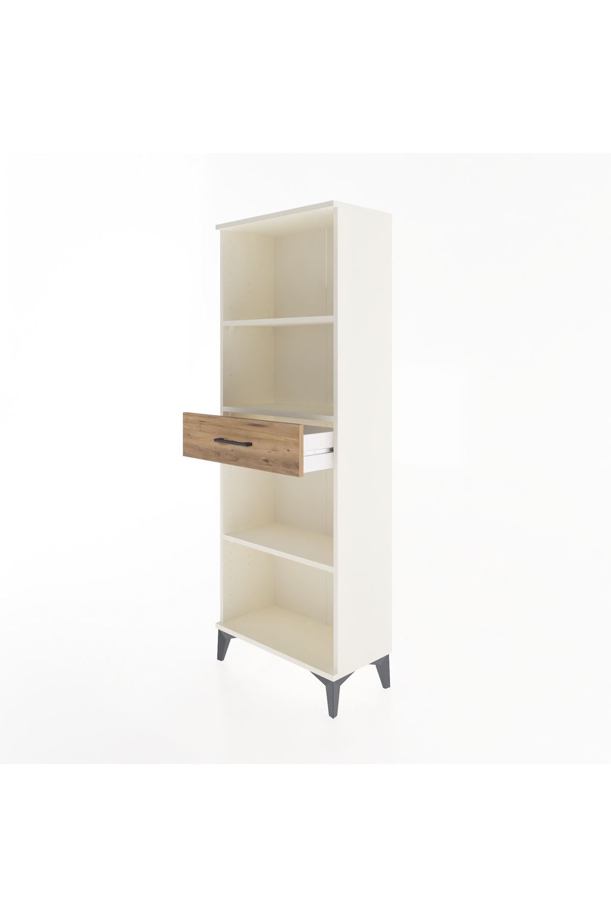 Arges Dolap 3 Raflı Tek Çekmeceli 60x30x163 - S20M126V3A