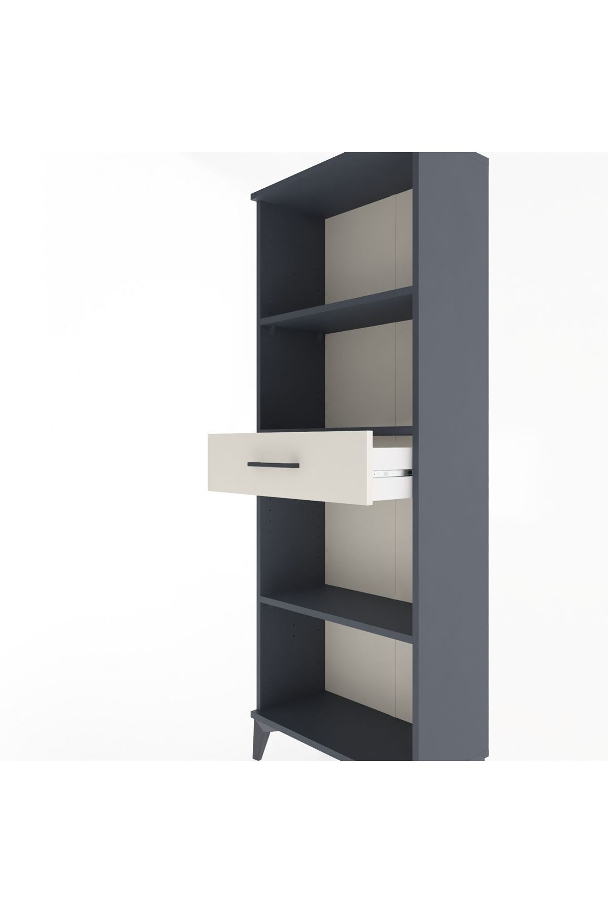 Arges Dolap 3 Raflı Tek Çekmeceli 60x30x163 - S20M126V4A