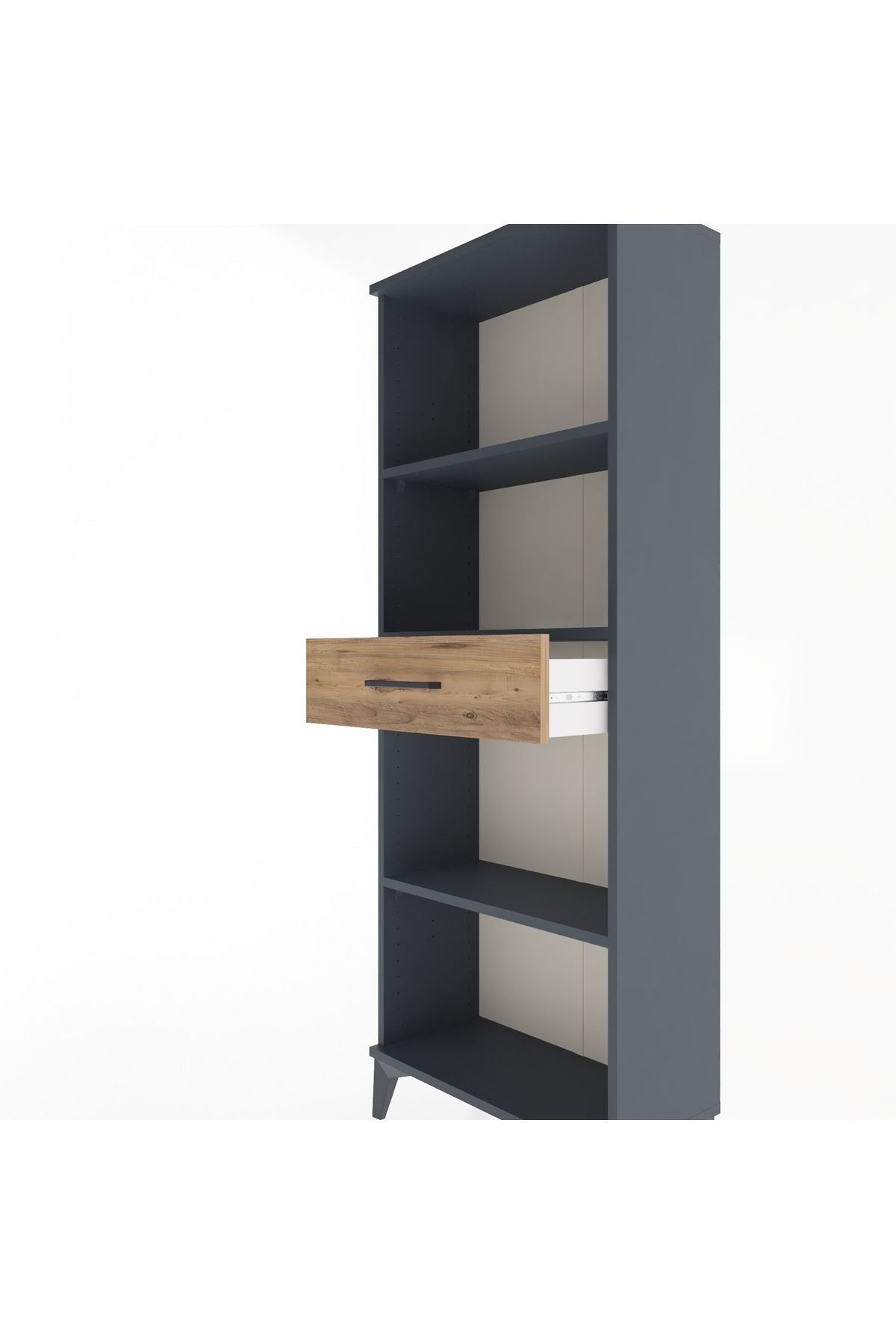 Arges Dolap 3 Raflı Tek Çekmeceli 60x30x163 - S20M126V6A