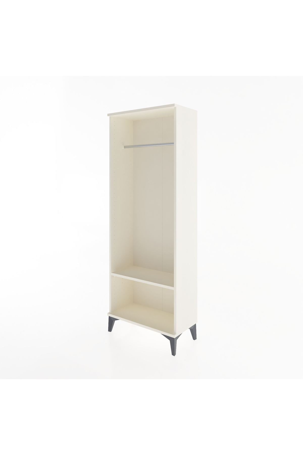 Arges Dolap Tek Raflı Kapaklı Tek Askılı 60x30x163 - S20M128V1A
