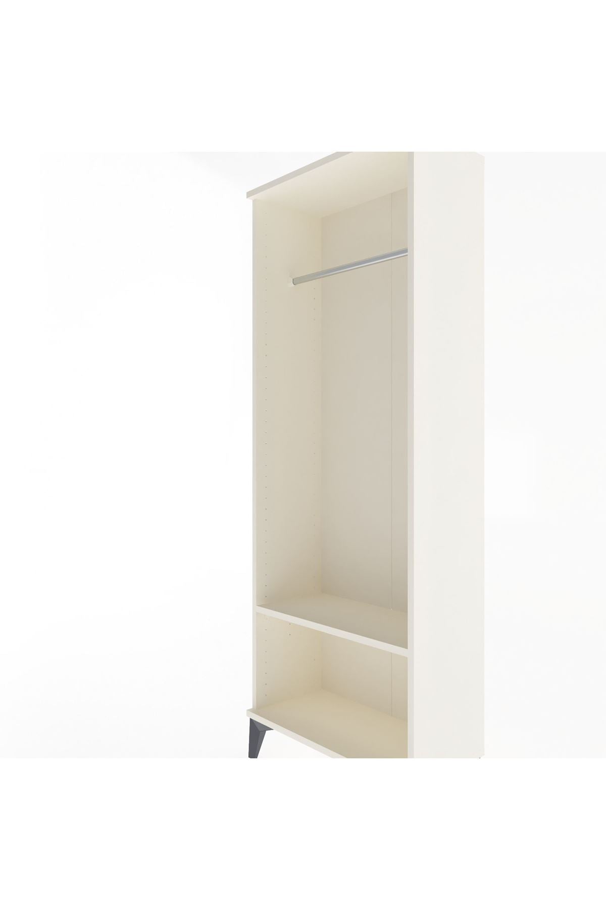 Arges Dolap Tek Raflı Kapaklı Tek Askılı 60x30x163 - S20M128V1A
