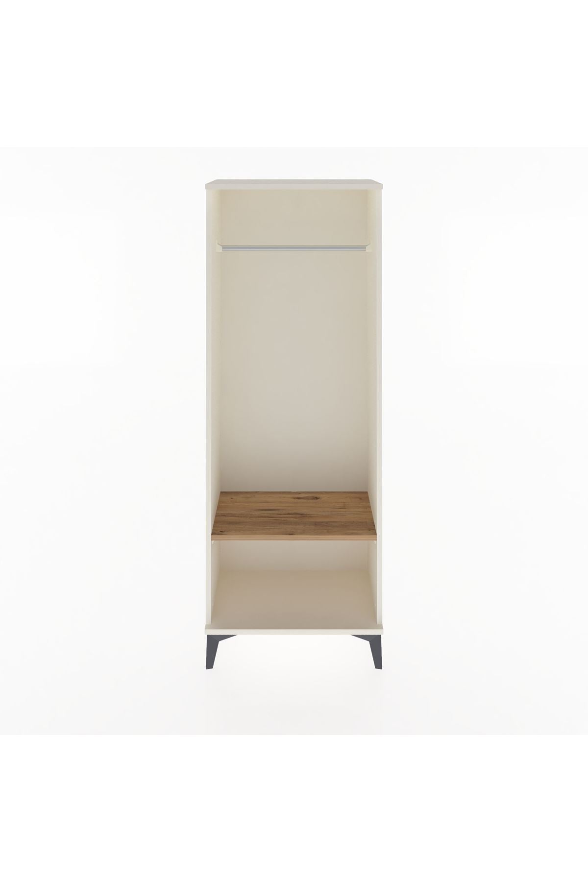 Arges Dolap Tek Raflı Kapaklı Tek Askılı 60x30x163 - S20M128V3A