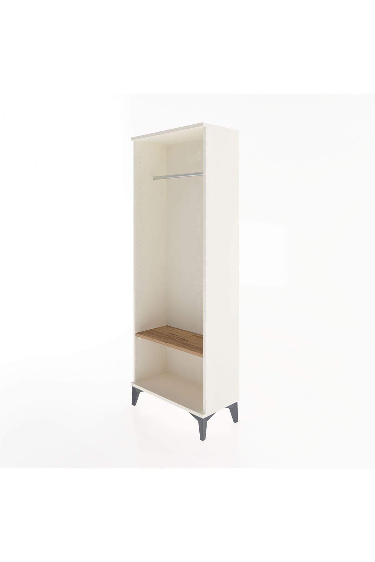 Arges Dolap Tek Raflı Kapaklı Tek Askılı 60x30x163 - S20M128V3A