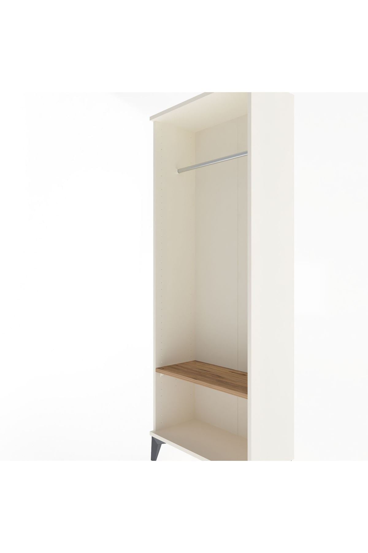 Arges Dolap Tek Raflı Kapaklı Tek Askılı 60x30x163 - S20M128V3A