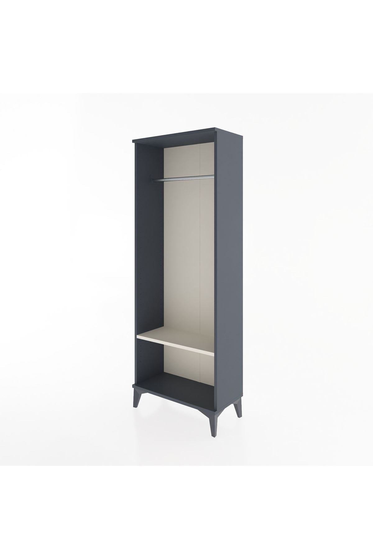 Arges Dolap Tek Raflı Kapaklı Tek Askılı 60x30x163 - S20M128V4A