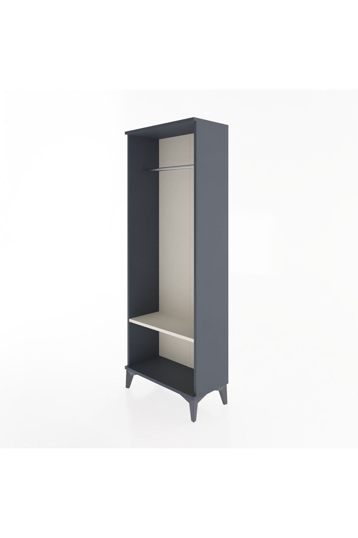 Arges Dolap Tek Raflı Kapaklı Tek Askılı 60x30x163 - S20M128V4A
